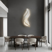 Zaevia Sculptural Feather Wall Light USB Rechargeable LED Art Deco Decorative Sconce - wall light | Zaevia