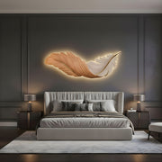 Zaevia Sculptural Feather Wall Light USB Rechargeable LED Art Deco Decorative Sconce - wall light | Zaevia