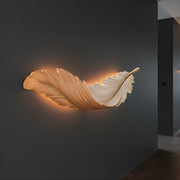 Zaevia Sculptural Feather Wall Light USB Rechargeable LED Art Deco Decorative Sconce - wall light | Zaevia