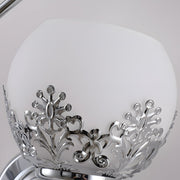 Fleur Dual Globe Floral Wall Sconce - Lighting > Wall Lights > Wall Sconces > Diffused Light Wall Sconces | Zaevia