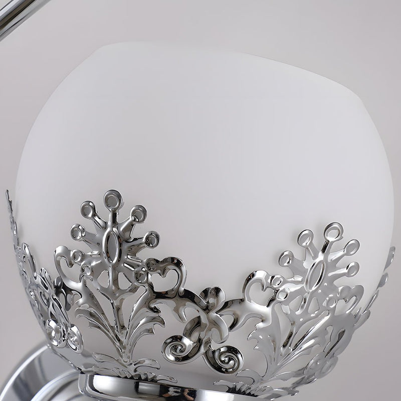 Fleur Dual Globe Floral Wall Sconce - Lighting > Wall Lights > Wall Sconces > Diffused Light Wall Sconces | Zaevia