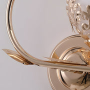 Fleur Dual Globe Floral Wall Sconce - Lighting > Wall Lights > Wall Sconces > Diffused Light Wall Sconces | Zaevia