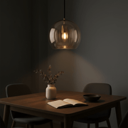 Zaevia Kora: Fluted Dual - Glass Pendant Light - Ceiling Light | Zaevia