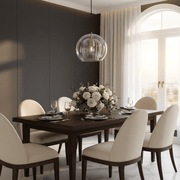 Zaevia Kora: Fluted Dual - Glass Pendant Light - Ceiling Light | Zaevia