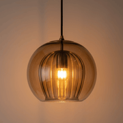 Zaevia Kora: Fluted Dual - Glass Pendant Light - Ceiling Light | Zaevia