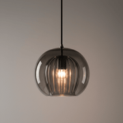 Zaevia Kora: Fluted Dual - Glass Pendant Light - Ceiling Light | Zaevia