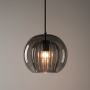 Zaevia Kora: Fluted Dual - Glass Pendant Light - Ceiling Light | Zaevia