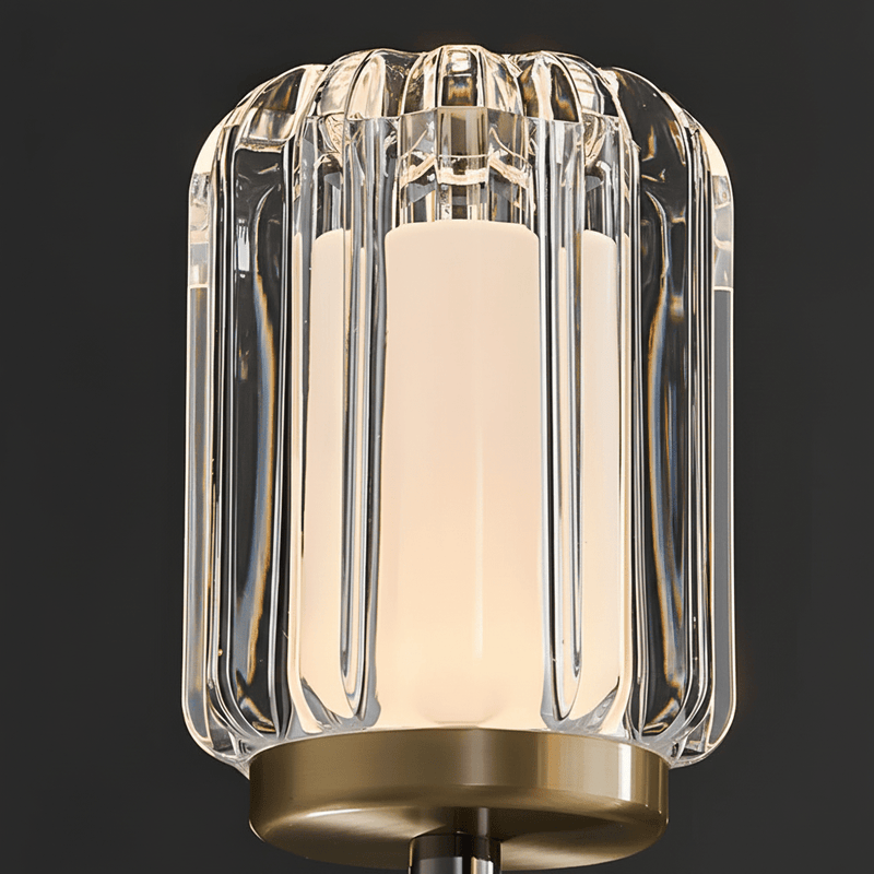 Zaevia Freja Modern Fluted Crystal Wall Sconce - Lighting > Wall Lights > Wall Sconces > Diffused Light Wall Sconces | Zaevia