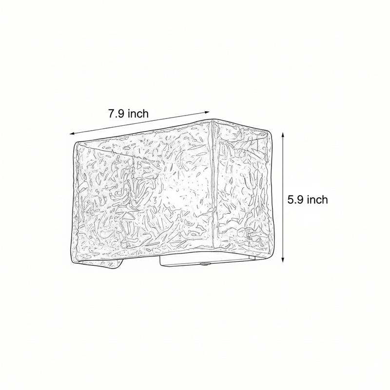Zaevia Freya Textured Ice Glass Wall Sconce - Lighting > Wall Lights > Wall Sconces > Diffused Light Wall Sconces | Zaevia