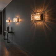 Zaevia Freya Textured Ice Glass Wall Sconce - Lighting > Wall Lights > Wall Sconces > Diffused Light Wall Sconces | Zaevia