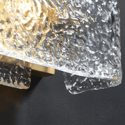 Zaevia Freya Textured Ice Glass Wall Sconce - Lighting > Wall Lights > Wall Sconces > Diffused Light Wall Sconces | Zaevia
