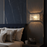 Zaevia Freya Textured Ice Glass Wall Sconce - Lighting > Wall Lights > Wall Sconces > Diffused Light Wall Sconces | Zaevia