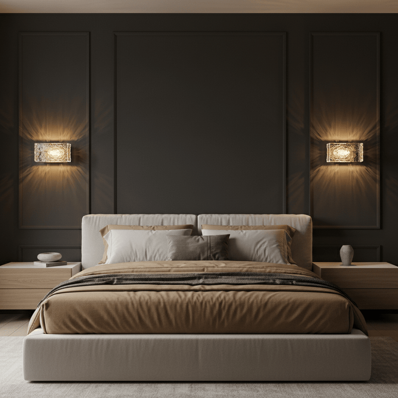 Zaevia Freya Textured Ice Glass Wall Sconce - Lighting > Wall Lights > Wall Sconces > Diffused Light Wall Sconces | Zaevia