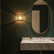Zaevia Freya Textured Ice Glass Wall Sconce - Lighting > Wall Lights > Wall Sconces > Diffused Light Wall Sconces | Zaevia
