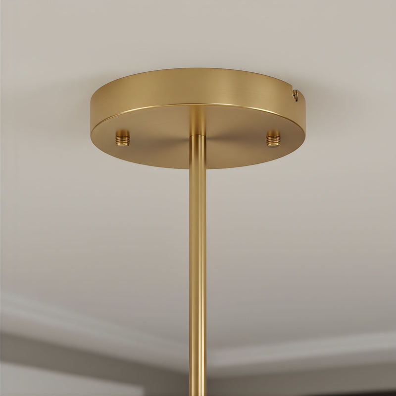 Zaevia Frosted Globe Chandelier Mid Century Modern Silhouette - | Zaevia