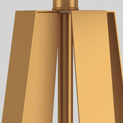 Zaevia Alora Geometric Brass Table Lamp: Mid Century Architectural Light - Lighting > Table & Floor Lamps > Table Lamps > Designer Table Lamps | Zaevia