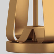 Zaevia Alora Geometric Brass Table Lamp: Mid Century Architectural Light - Lighting > Table & Floor Lamps > Table Lamps > Designer Table Lamps | Zaevia