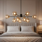 Zaevia 8 Light Branching Globe Chandelier Mid Century Modern Hardwired Ceiling Light - chandelier | Zaevia