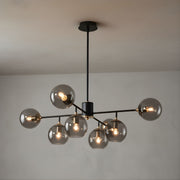 Zaevia 8 Light Branching Globe Chandelier Mid Century Modern Hardwired Ceiling Light - chandelier | Zaevia