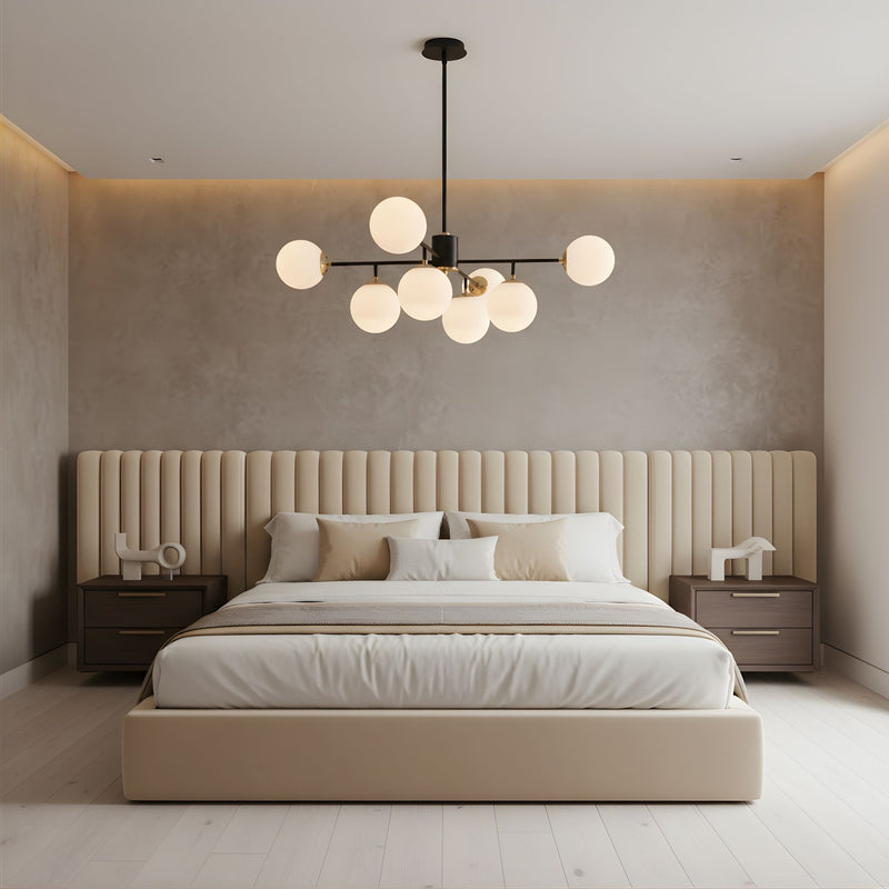 Zaevia 8 Light Branching Globe Chandelier Mid Century Modern Hardwired Ceiling Light - chandelier | Zaevia