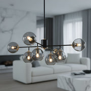 Zaevia 8 Light Branching Globe Chandelier Mid Century Modern Hardwired Ceiling Light - chandelier | Zaevia