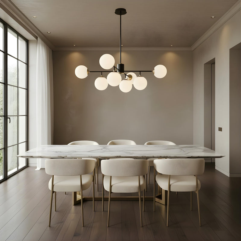Zaevia 8 Light Branching Globe Chandelier Mid Century Modern Hardwired Ceiling Light - chandelier | Zaevia