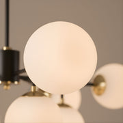Zaevia 8 Light Branching Globe Chandelier Mid Century Modern Hardwired Ceiling Light - chandelier | Zaevia