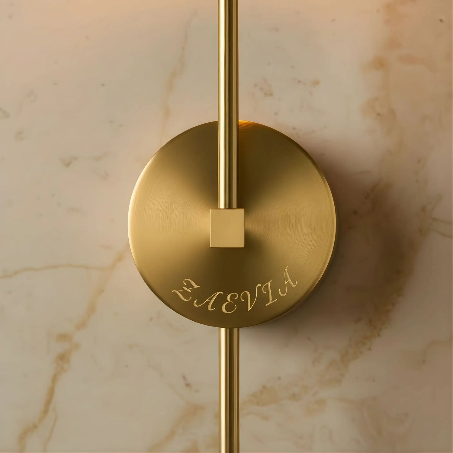 Brushed Gold Finish and Metal Construction