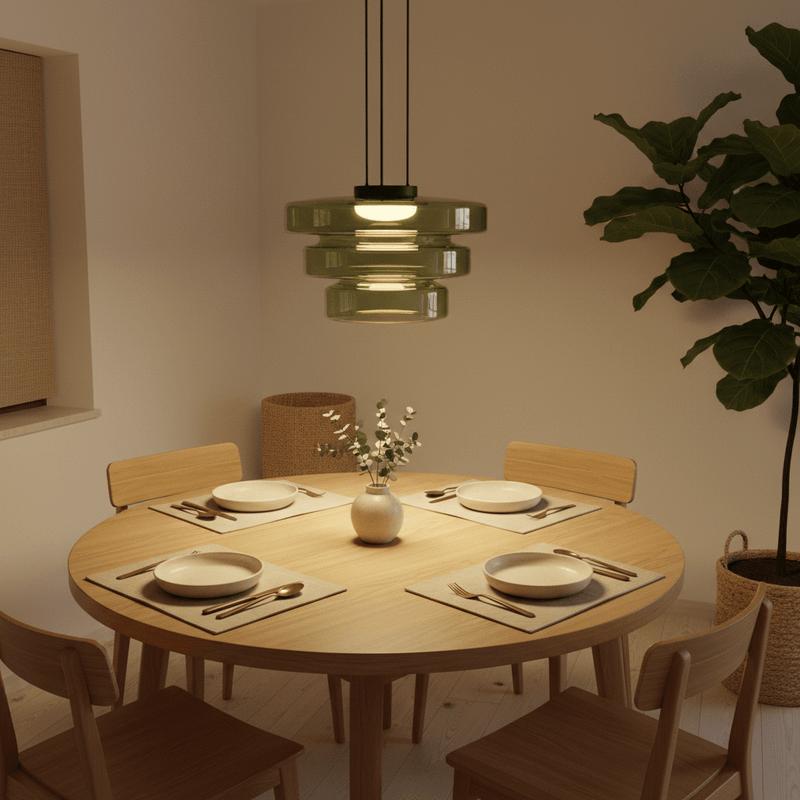 Zaevia Halo: Tiered Glass Chandelier - chandelier | Zaevia