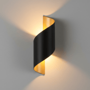 Zaevia Helix S - Wave Wall Sconce: Modern Minimalist Up/Down LED Light - Wall Light | Zaevia