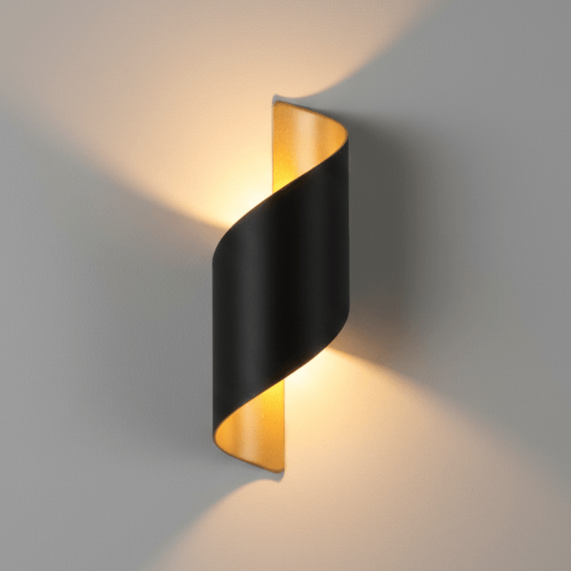 Zaevia Helix S - Wave Wall Sconce: Modern Minimalist Up/Down LED Light - Wall Light | Zaevia