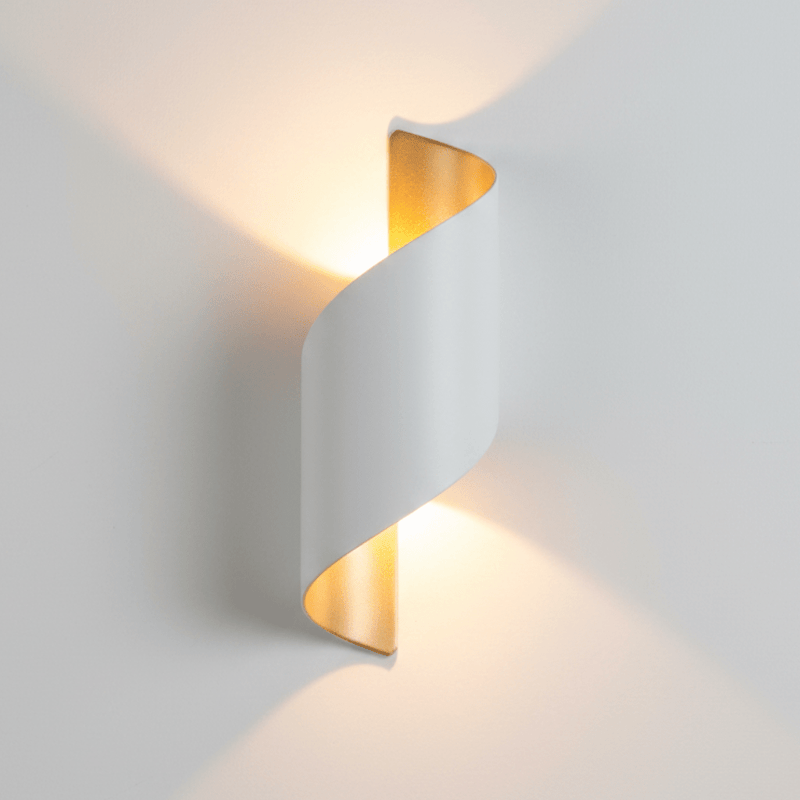 Zaevia Helix S - Wave Wall Sconce: Modern Minimalist Up/Down LED Light - Wall Light | Zaevia
