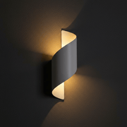 Zaevia Helix S - Wave Wall Sconce: Modern Minimalist Up/Down LED Light - Wall Light | Zaevia