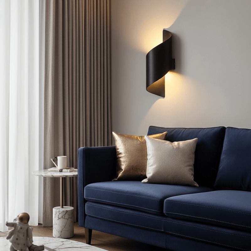 Zaevia Helix S - Wave Wall Sconce: Modern Minimalist Up/Down LED Light - Wall Light | Zaevia