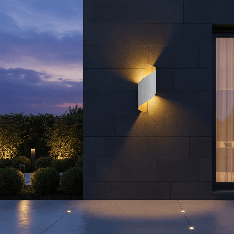 Zaevia Helix S - Wave Wall Sconce: Modern Minimalist Up/Down LED Light - Wall Light | Zaevia