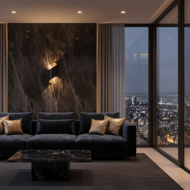 Zaevia Helix S - Wave Wall Sconce: Modern Minimalist Up/Down LED Light - Wall Light | Zaevia