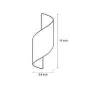 Zaevia Helix S - Wave Wall Sconce: Modern Minimalist Up/Down LED Light - Wall Light | Zaevia