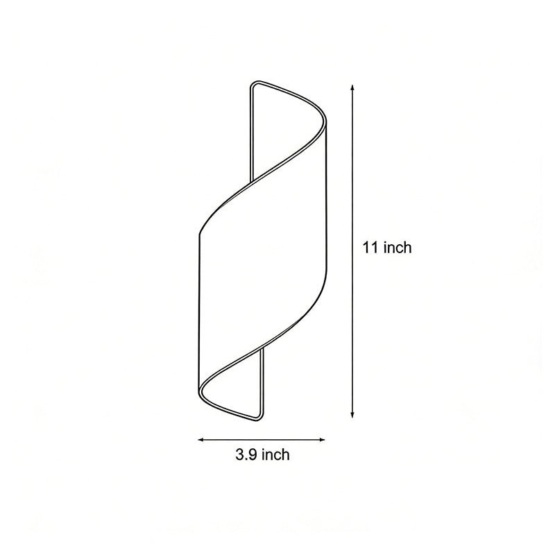 Zaevia Helix S - Wave Wall Sconce: Modern Minimalist Up/Down LED Light - Wall Light | Zaevia