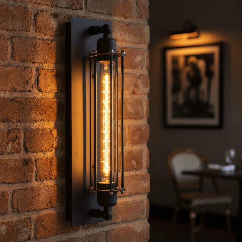 Aero Industrial Cage Wall Sconce