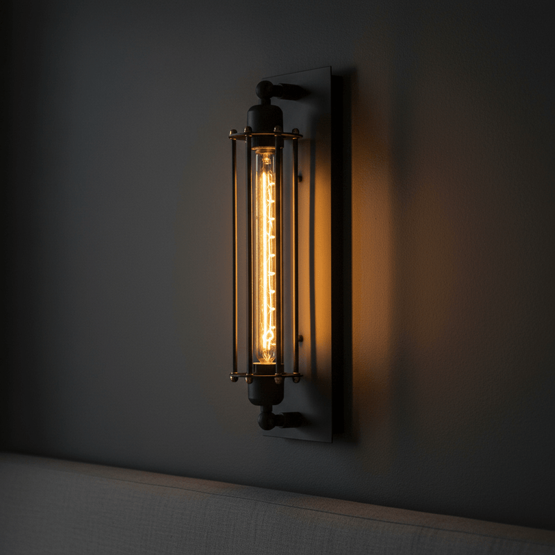 Aero Industrial Cage Wall Sconce