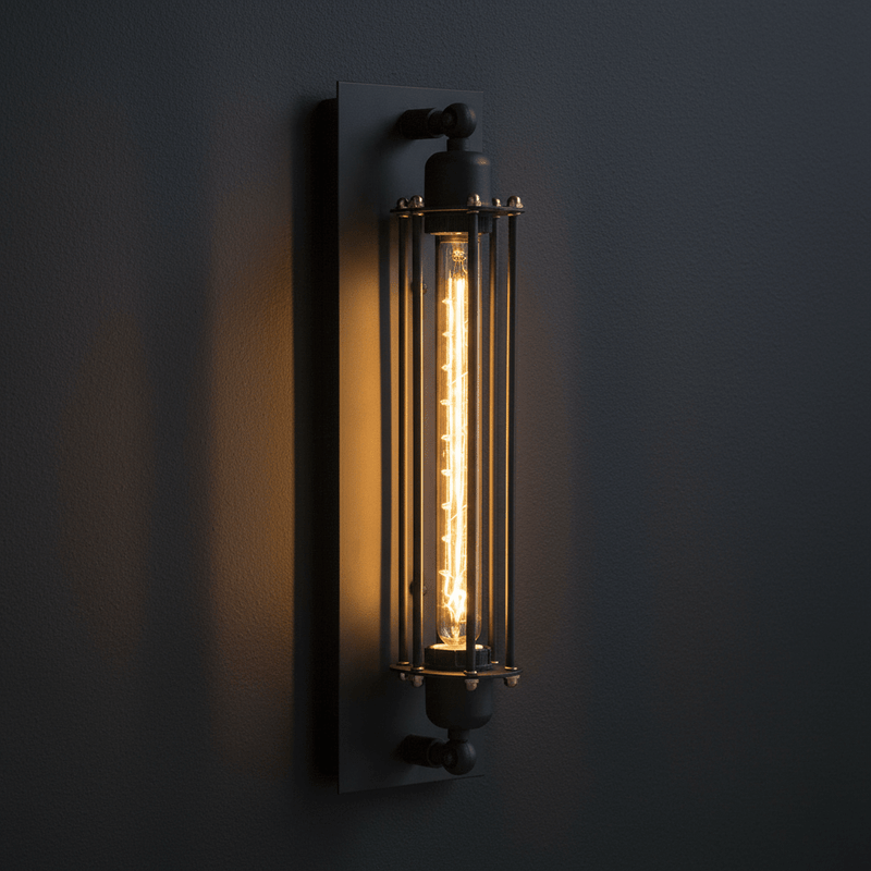 Aero Industrial Cage Wall Sconce