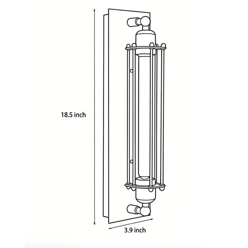 Aero Industrial Cage Wall Sconce