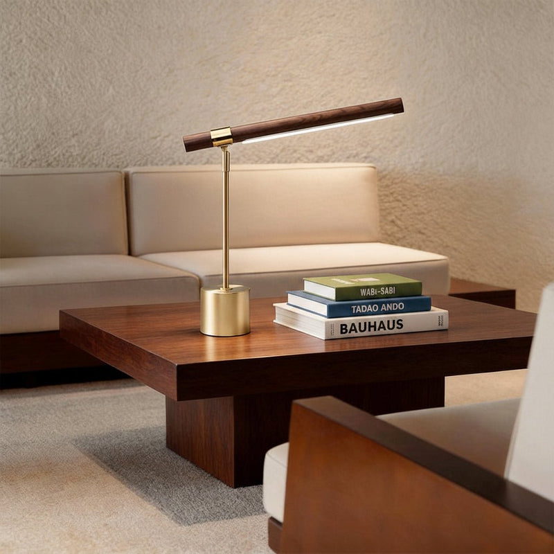 Zaevia Japandi Linear LED Desk Lamp - Table Lamp | Zaevia