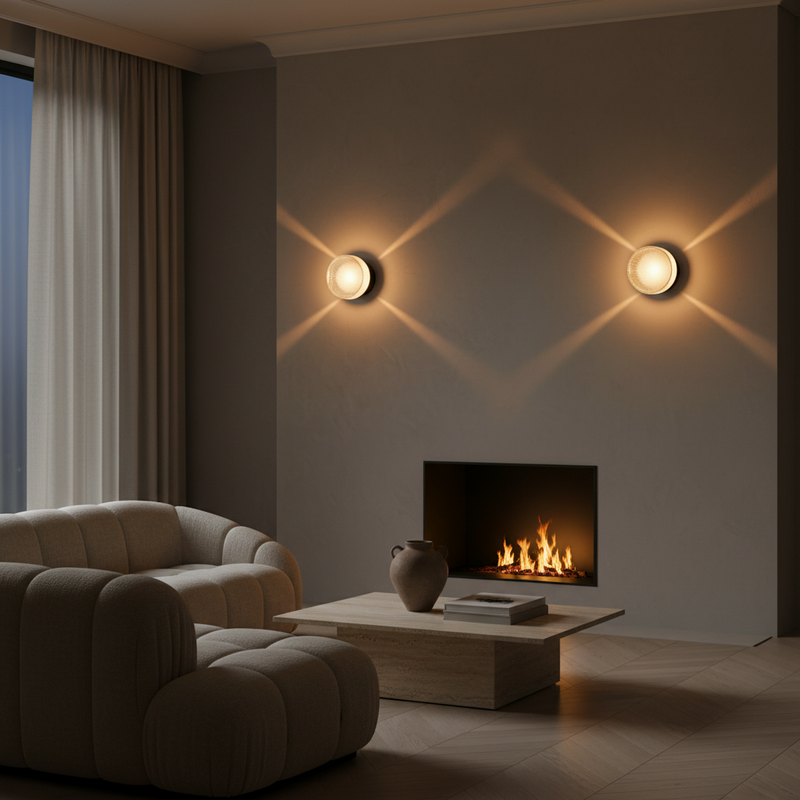 Jasmine Luxury Fluted Acrylic Wall Sconce