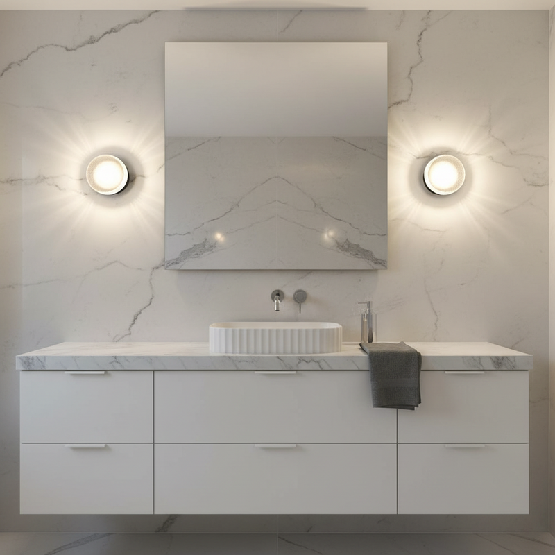 Jasmine Luxury Fluted Acrylic Wall Sconce