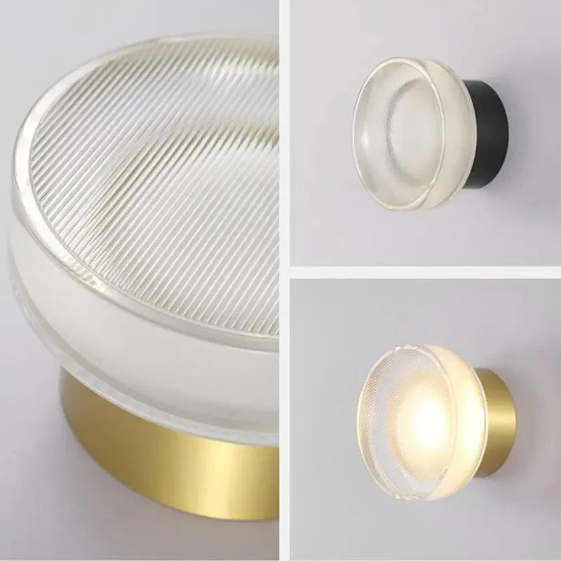 Jasmine Luxury Fluted Acrylic Wall Sconce