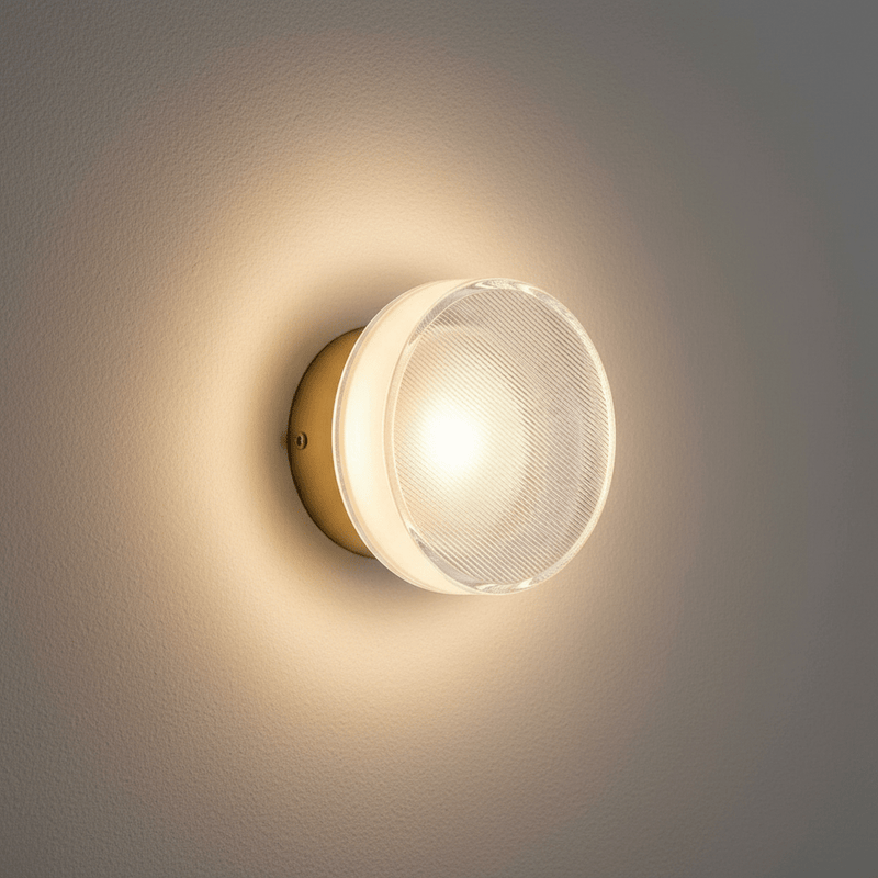 Jasmine Luxury Fluted Acrylic Wall Sconce - Wall Light | Zaevia