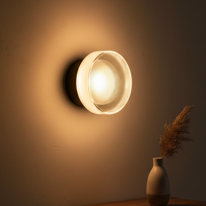 Jasmine Luxury Fluted Acrylic Wall Sconce
