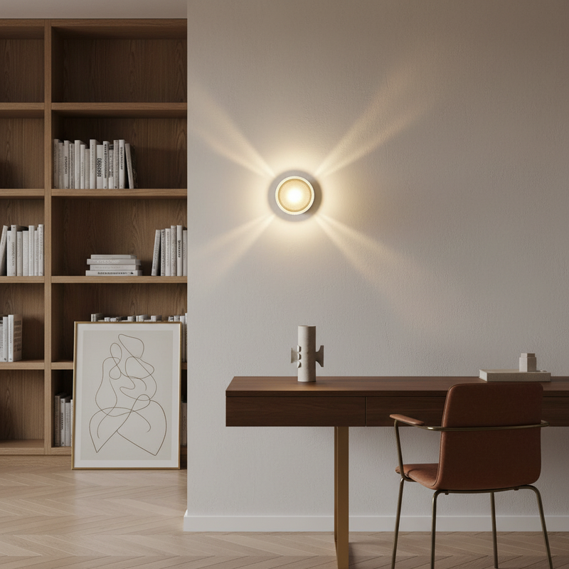 Jasmine Luxury Fluted Acrylic Wall Sconce