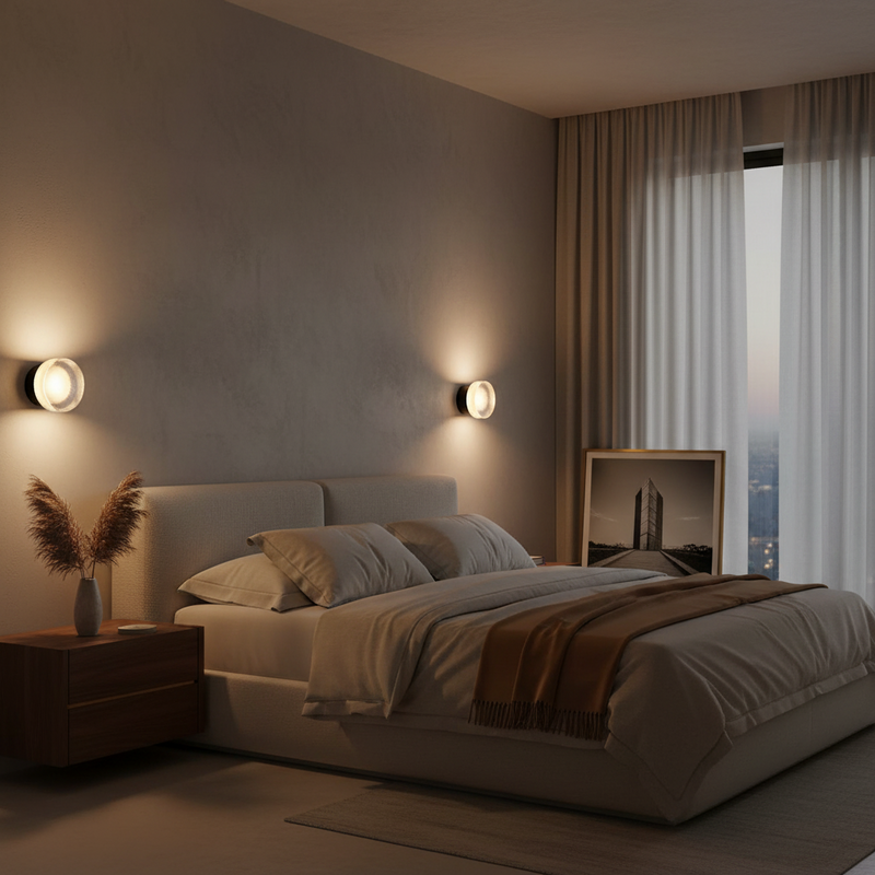 Jasmine Luxury Fluted Acrylic Wall Sconce
